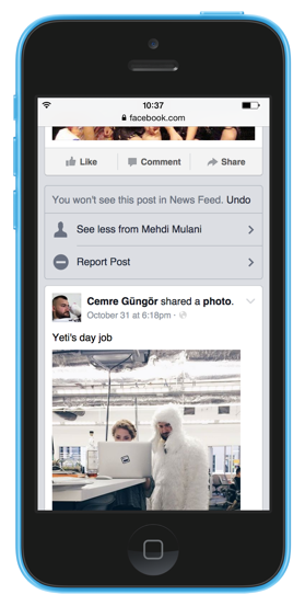 Facebook News Feed Controls