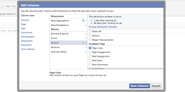 Facebook Ad Reports Change Attribution Window