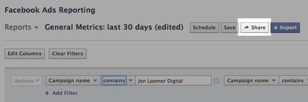 Facebook Ad Reports Share