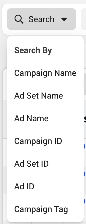 Facebook Ads Manager Filters