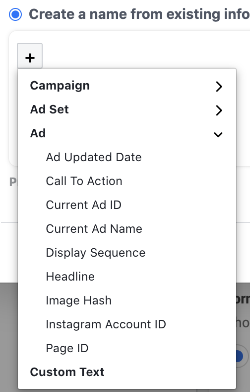 Facebook Name Template