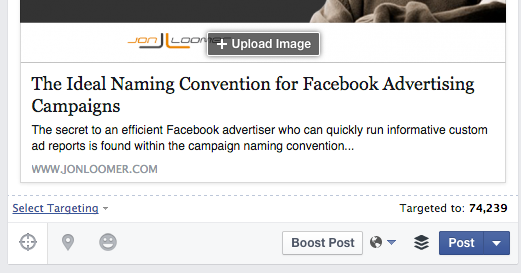 Facebook Organic Post Interest Targeting