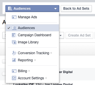 Power Editor Audiences