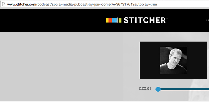 Social Media Pubcast Stitcher Episode