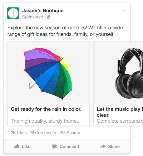 Facebook Multi-Product Ads