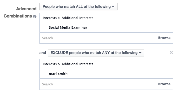 Facebook Ad Targeting Interest Exclusion