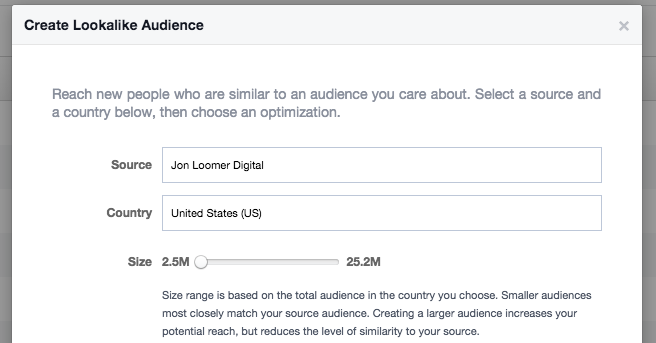 Facebook Lookalike Audience Fans