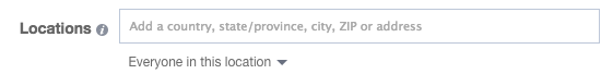 Facebook Location Targeting Everyone