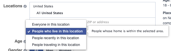 Facebook Location Targeting Home