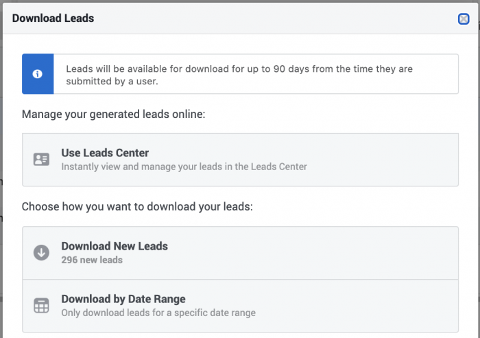 Facebook Lead Ads