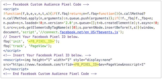 Facebook Upgraded Pixel Base Code