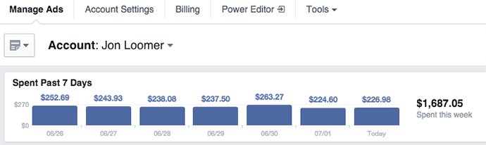 New Facebook Ad Reports Top Nav