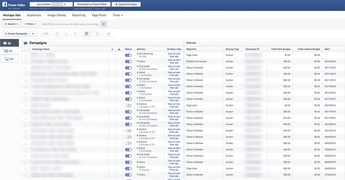 New Facebook Power Editor