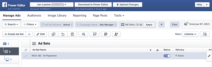 New Facebook Power Editor