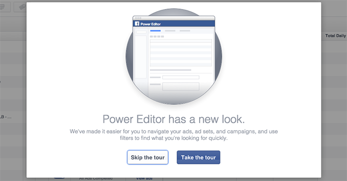 New Facebook Power Editor