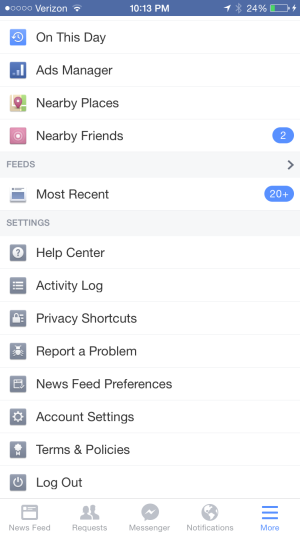 News Feed Preferences