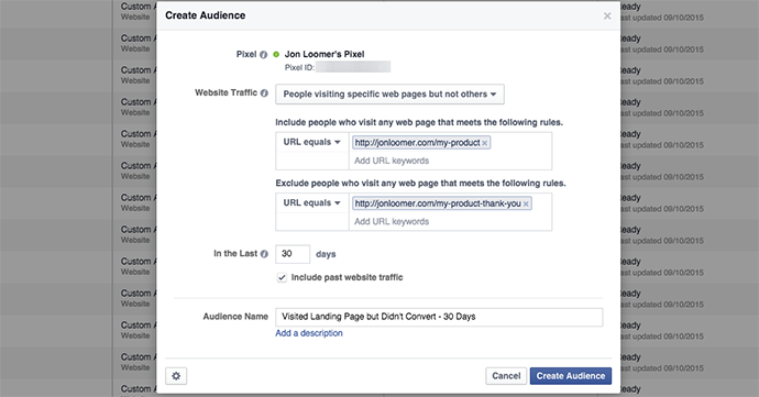 Facebook Website Custom Audiences