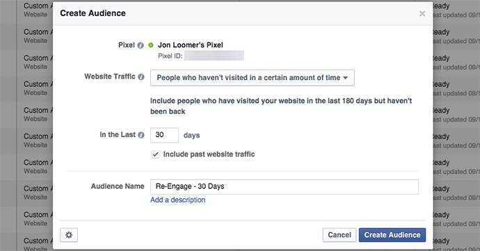 Facebook Website Custom Audiences