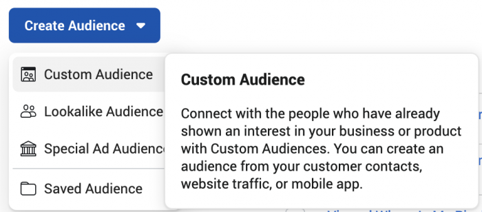 Facebook Website Custom Audiences