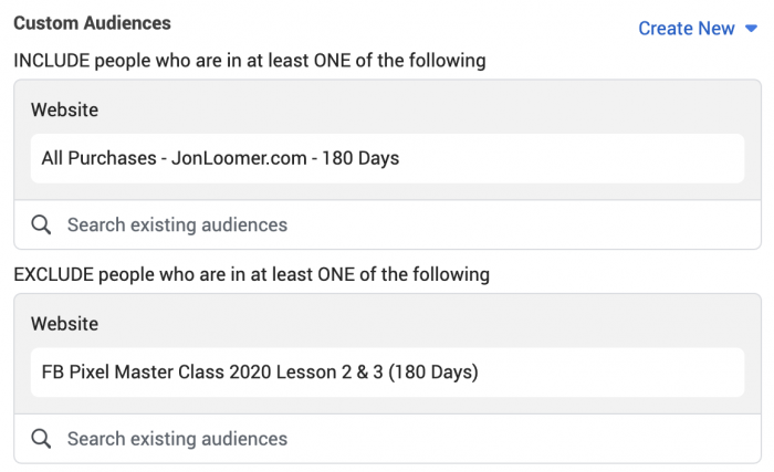 Facebook Website Custom Audiences