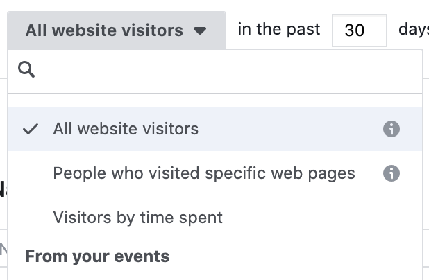 Facebook Website Custom Audiences