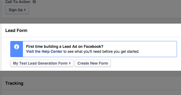 Facebook Lead Ads Form