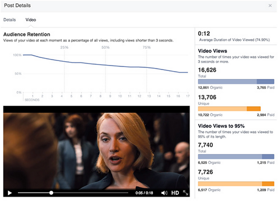 Facebook Video Insights