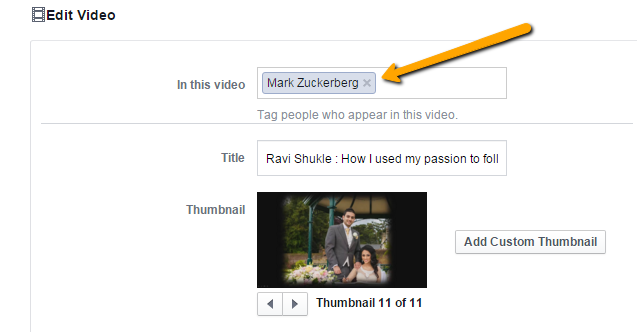 Tag members in video