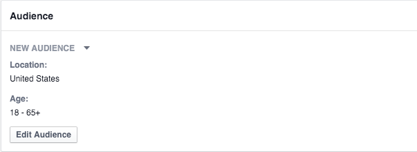 Facebook Ad Set Edit Audience