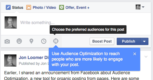 Facebook Audience Optimization Publisher