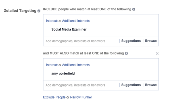 Facebook Detailed Targeting