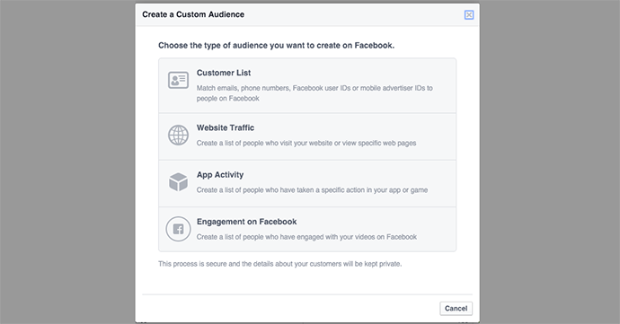 Engagement on Facebook Custom Audience