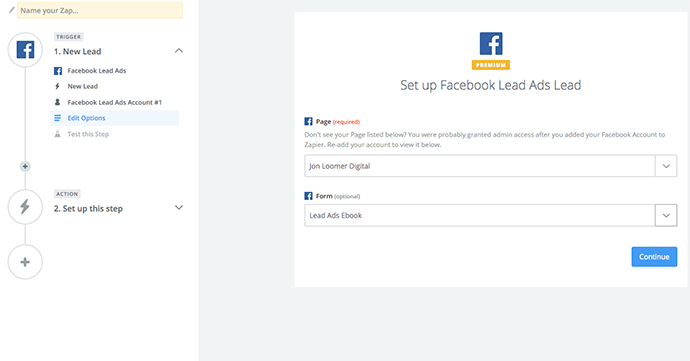 Facebook Lead Ads Zapier