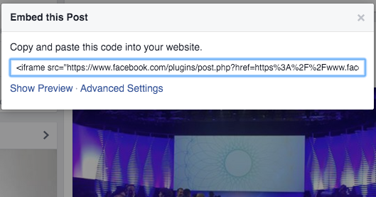 Facebook Embedded Post