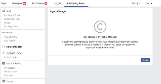 Facebook Rights Manager