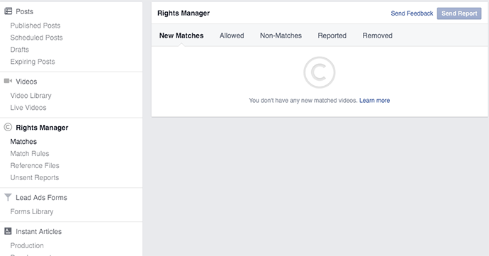 Facebook Rights Manager