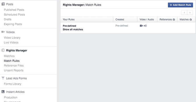 Facebook Rights Manager