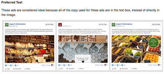 Facebook Text Ad Images Guide Preferred