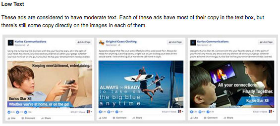 Facebook Text Ad Images Guide Low