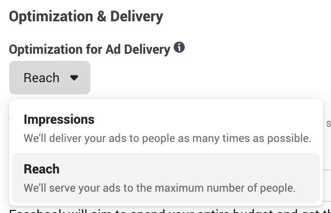 Facebook Reach Optimization