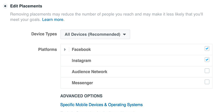 Facebook Messenger Placement