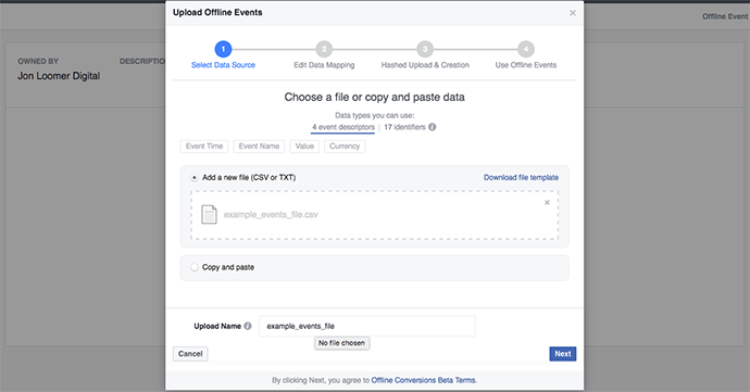 Facebook Offline Events