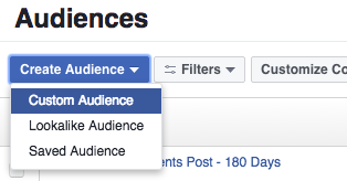 Facebook Page Engagement Custom Audiences