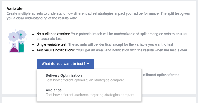 Facebook Ad Split Testing