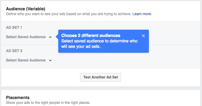Facebook Ad Split Testing