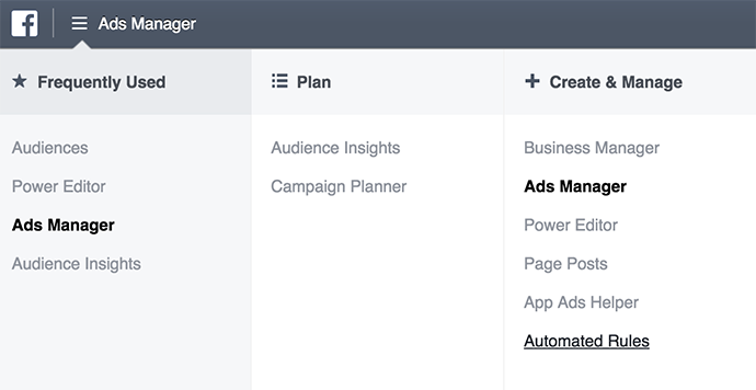 Facebook Ads Automated Rules