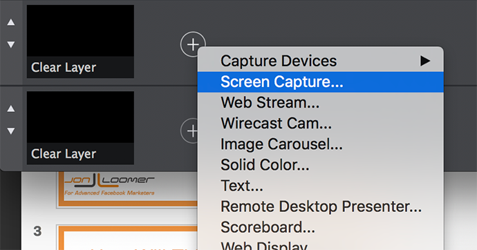 Wirecast Facebook Live