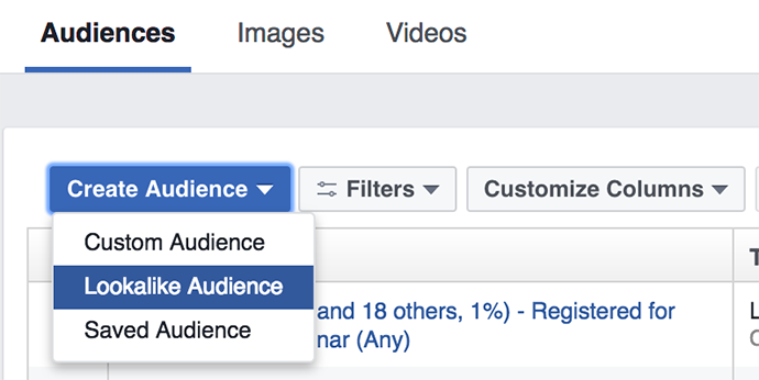 Facebook Lookalike Audiences