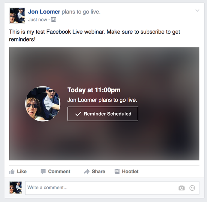 Wirecast Facebook Live