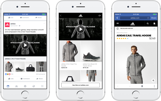 Facebook Ads Collection Adidas